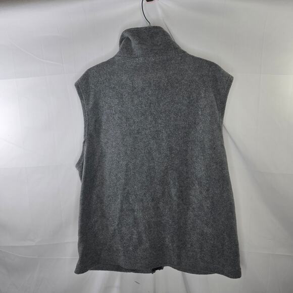 Women's United States Olympic Committee USA Gray Fleece Full Zip Vest Sz Medium - Picture 7 of 7